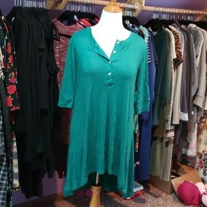 Green Hi-Low Tunic XL